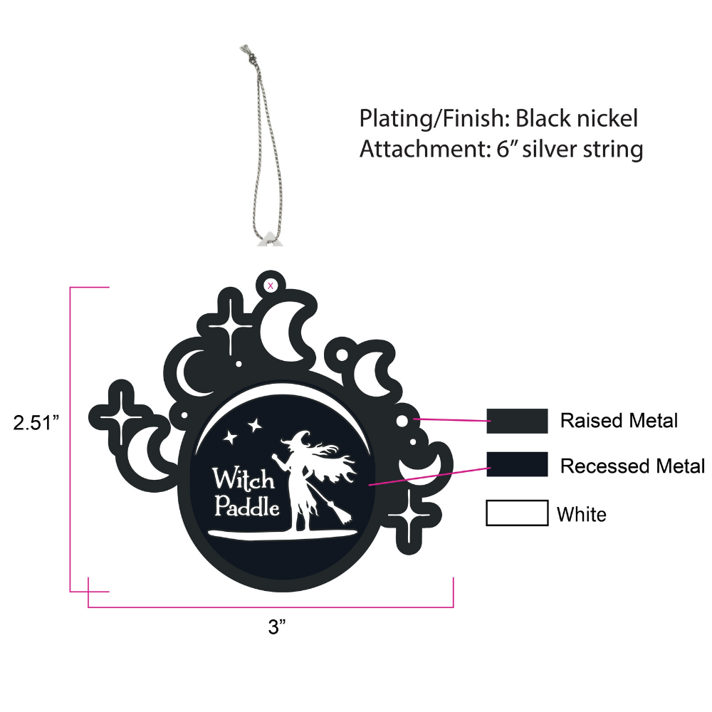 Witch Paddle Ornament - Image 2